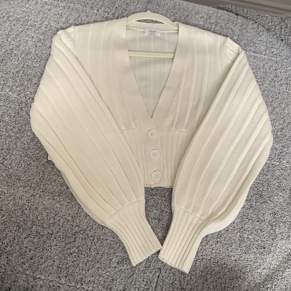 COPY - Wilfred Plunge Front Sweater - Light Birch XS - Picture 2 of 5